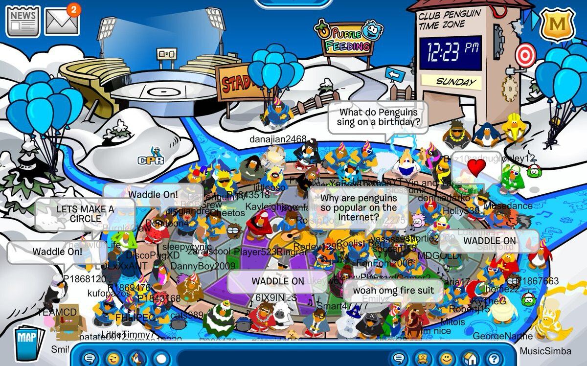 Club Penguin Social Room